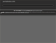 Tablet Screenshot of portabledev.info